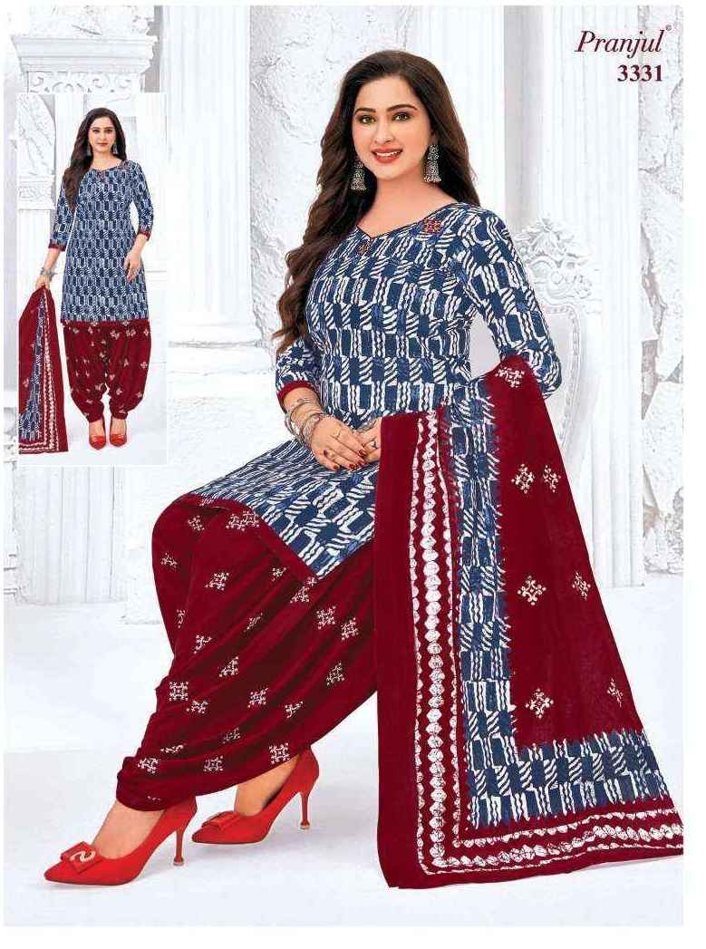 Pranjul Suits Vol 33 Cotton Patiyala Salwar Suits ( 12 pcs Catalogue )