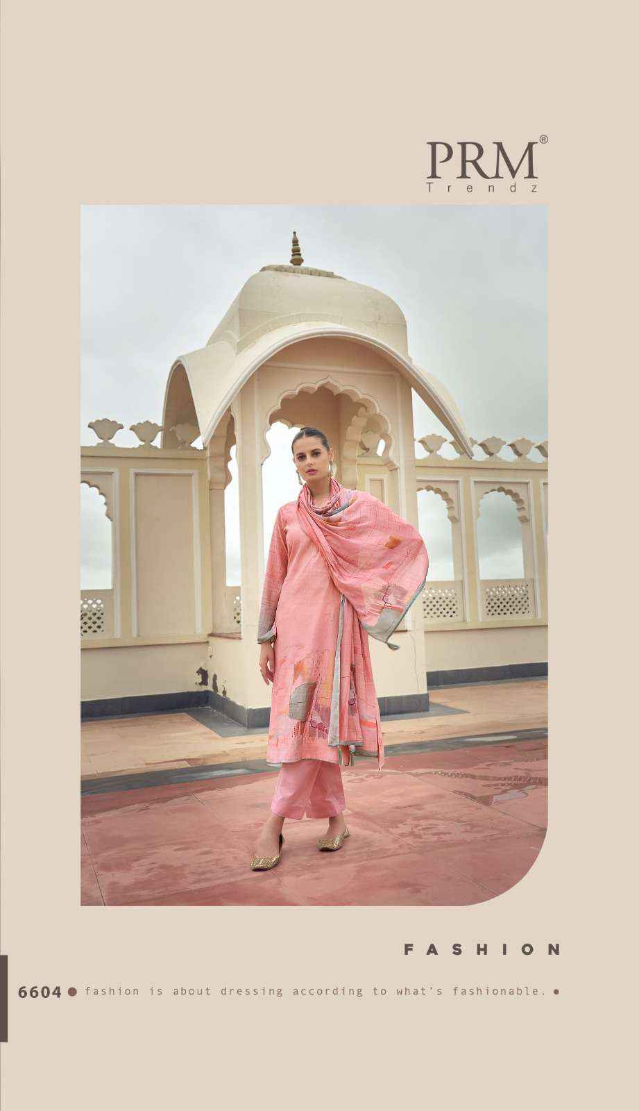 Prm Trendz Eknoor Wholesale Fancy Work Muslin Suits ( 6 Pcs Catalog )