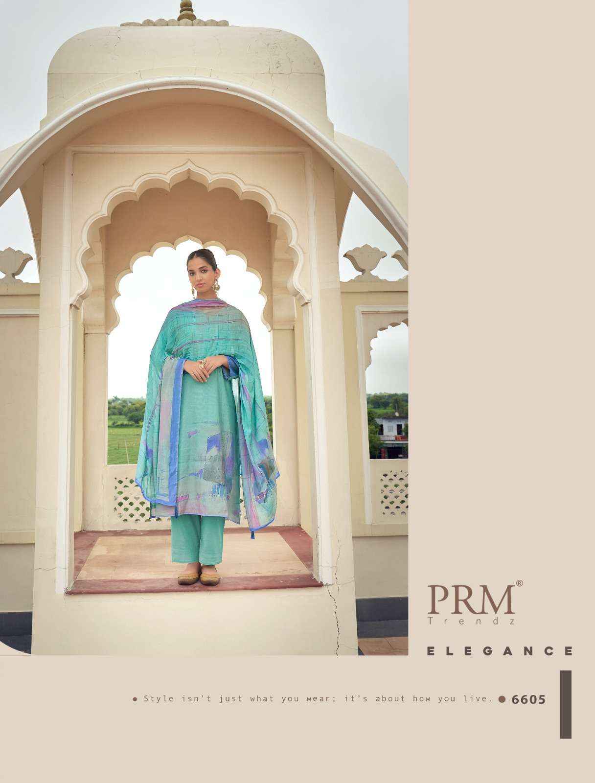 Prm Trendz Eknoor Wholesale Fancy Work Muslin Suits ( 6 Pcs Catalog )