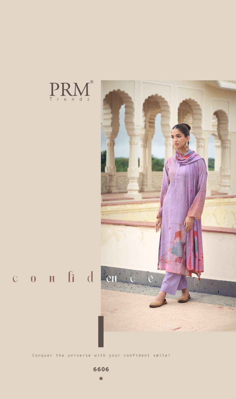 Prm Trendz Eknoor Wholesale Fancy Work Muslin Suits ( 6 Pcs Catalog )