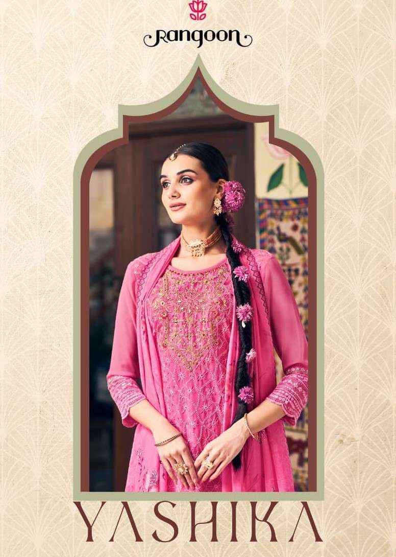 Rangoon Yashika Schiffli Georgette ReadyMade Suits ( 4 Pcs Catalogue )