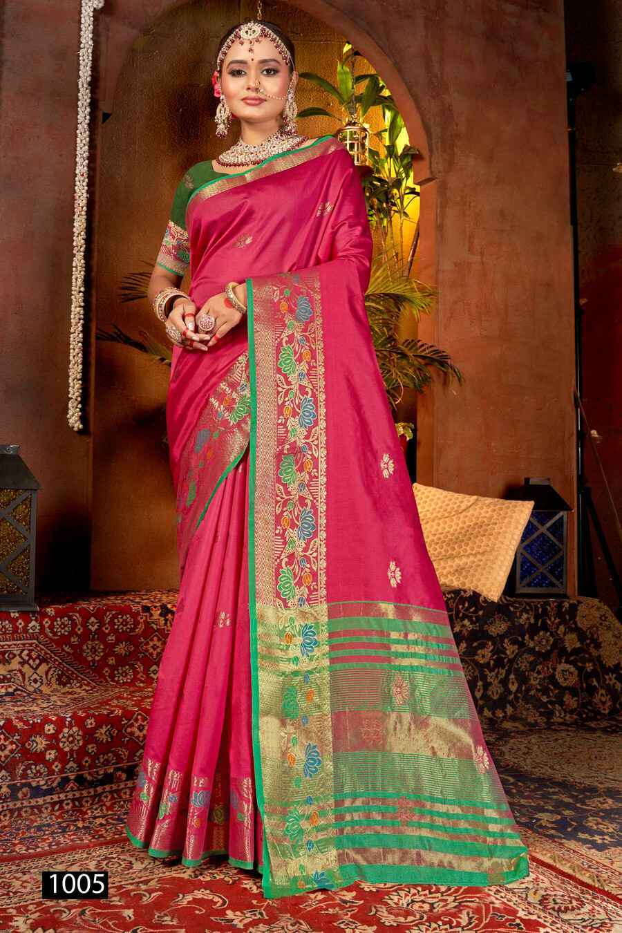Saroj Shivaa Silk Vol 1 Festive Wear Silk Sarees ( 6 Pcs Catalogue )