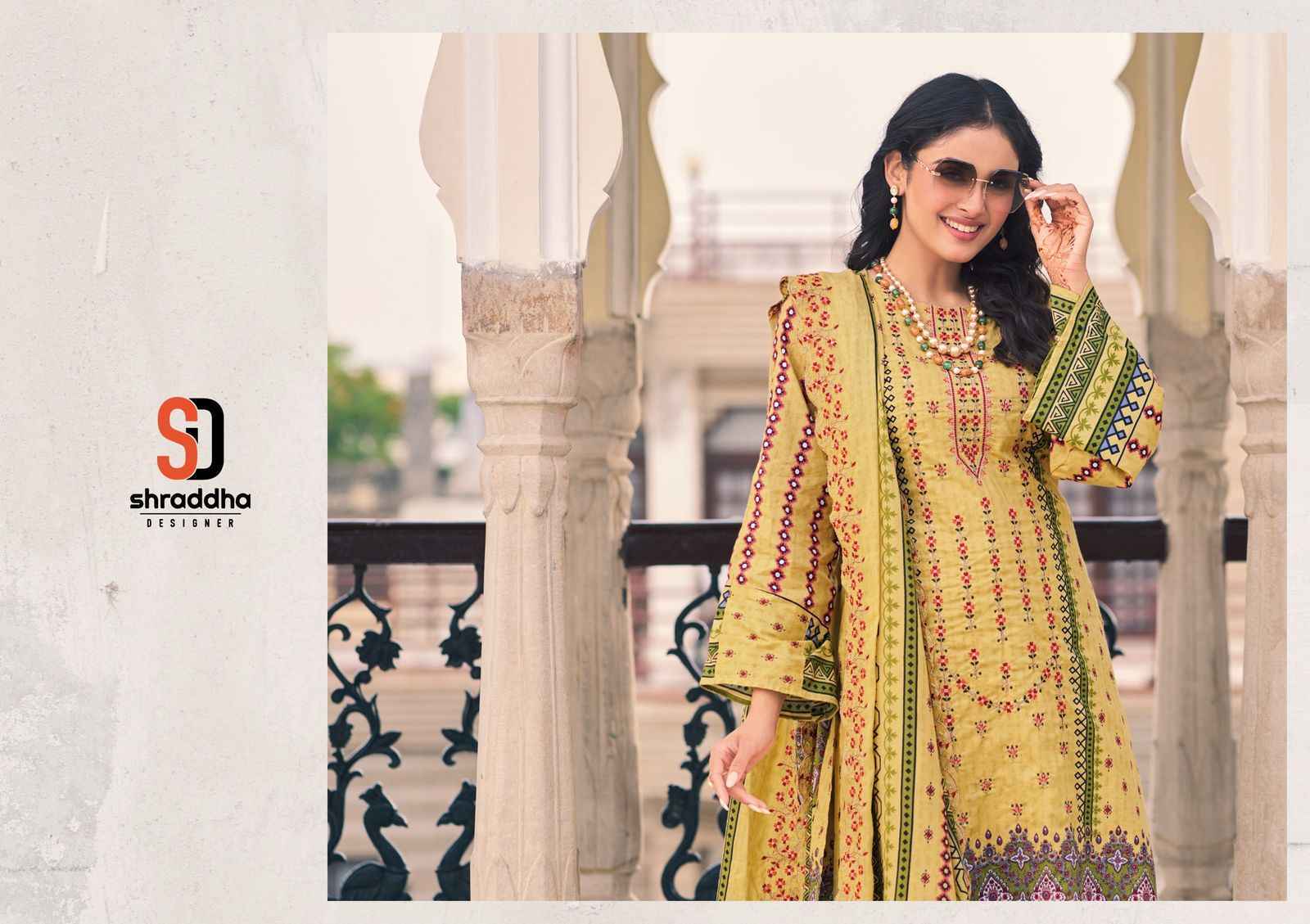 Shraddha Designer Bin Saeed Lawn Collection Vol 13 Pakistani Suits ( 8 pcs Catalogue )