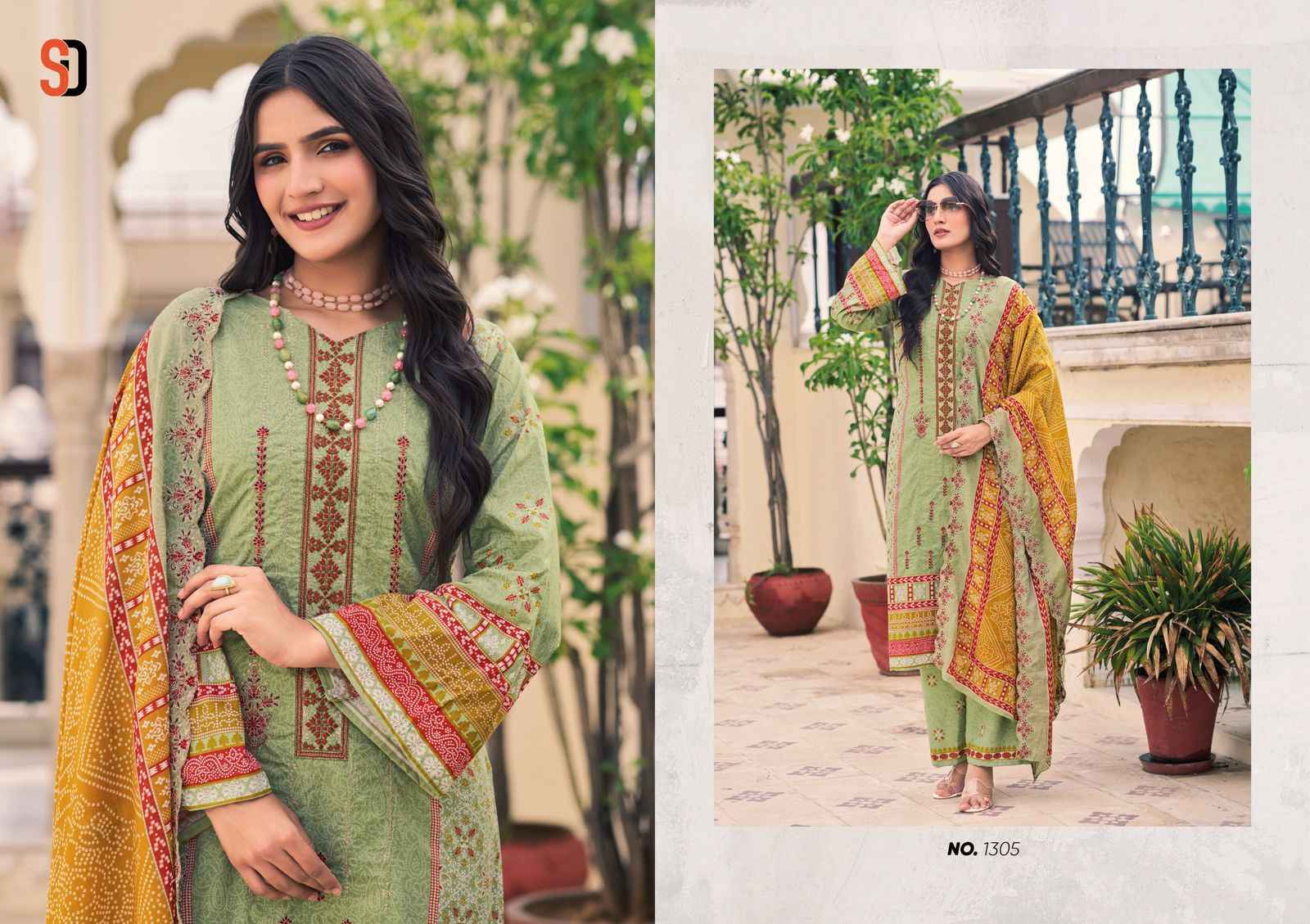 Shraddha Designer Bin Saeed Lawn Collection Vol 13 Pakistani Suits ( 8 pcs Catalogue )