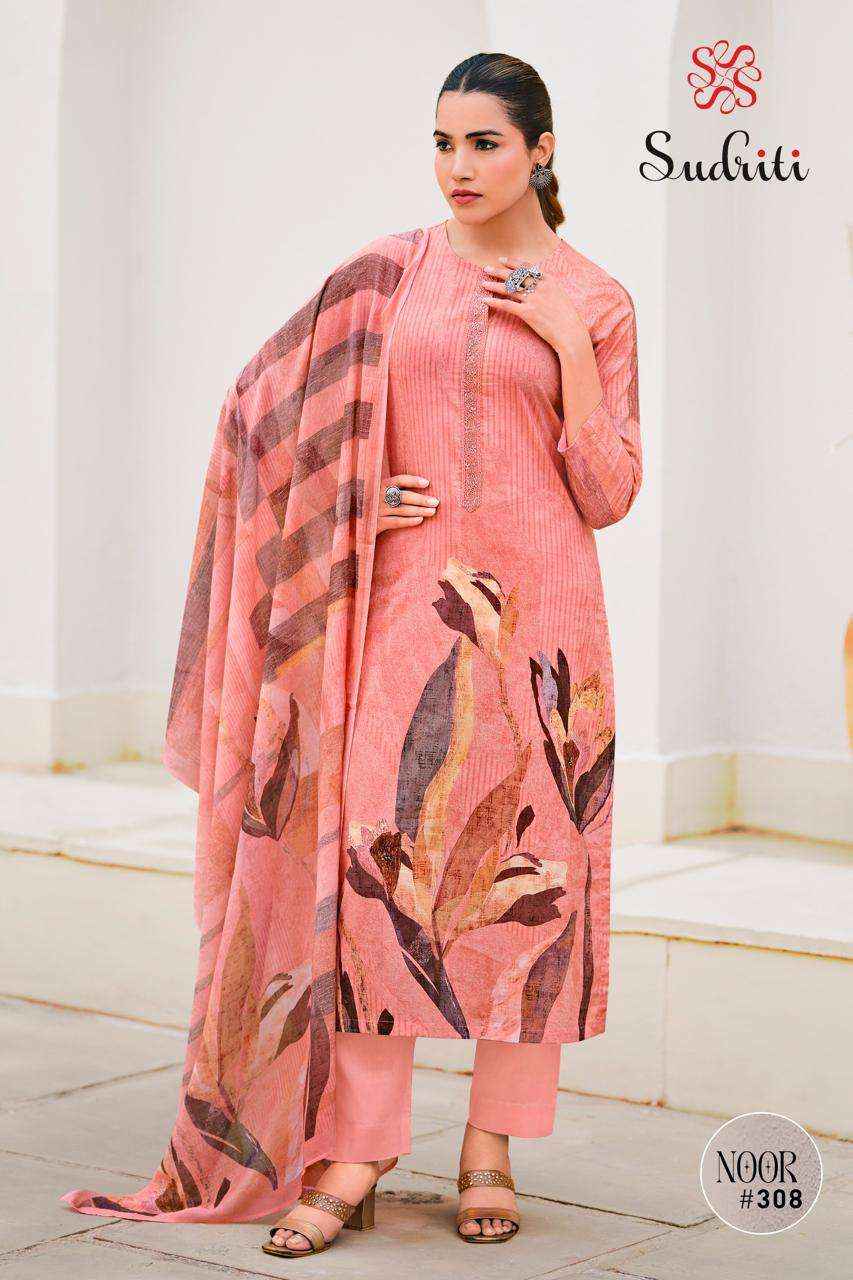 Sudriti Noor Fancy Handwork Pure Cotton Dress Material ( 6 Pcs Catalogue )