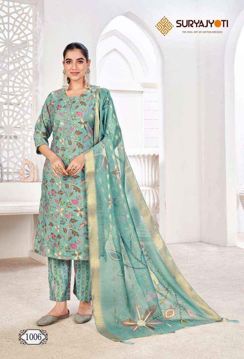 Suryajyoti Karla Vol 1 Readymade Pure Modal Suits ( 8 Pcs Catalogue )
