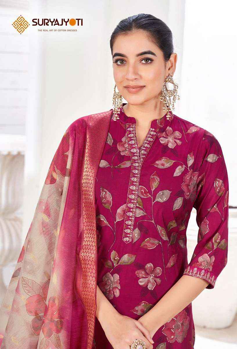 Suryajyoti Karla Vol 1 Readymade Pure Modal Suits ( 8 Pcs Catalogue )