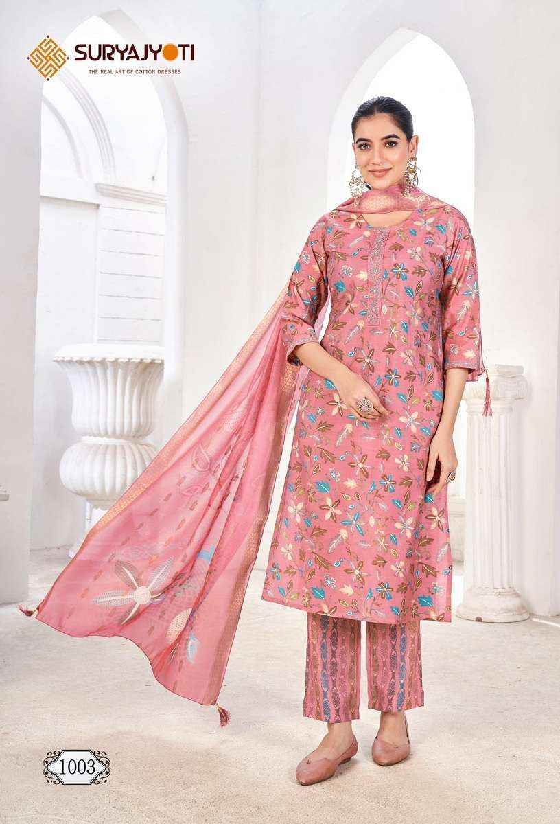 Suryajyoti Karla Vol 1 Readymade Pure Modal Suits ( 8 Pcs Catalogue )
