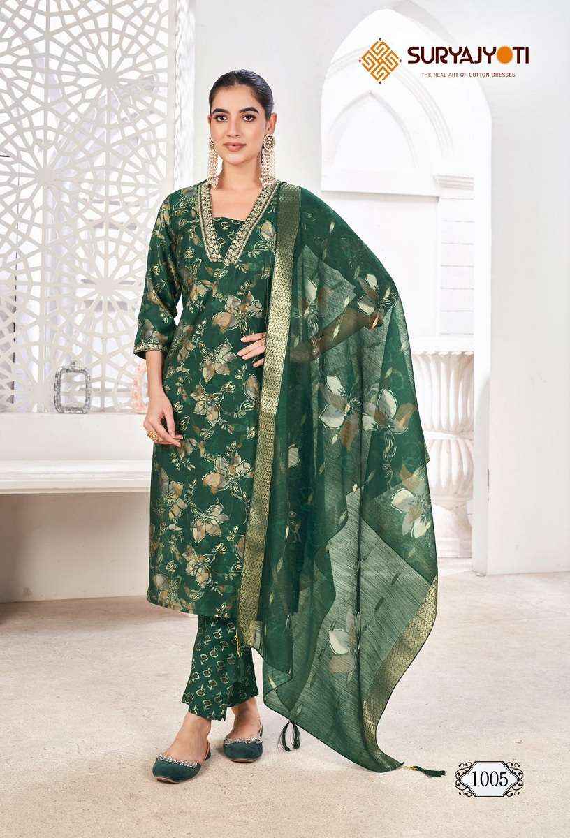 Suryajyoti Karla Vol 1 Readymade Pure Modal Suits ( 8 Pcs Catalogue )