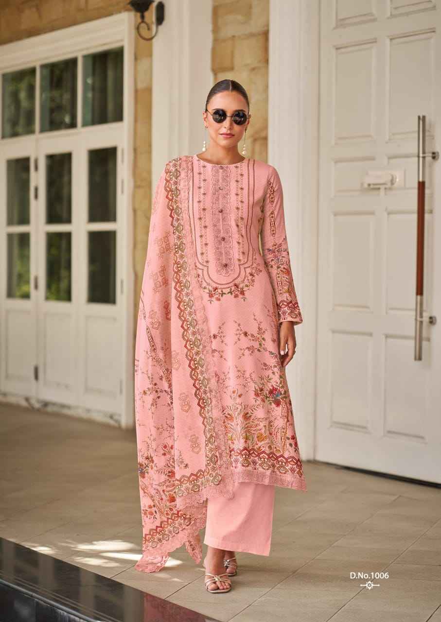 The Hermitage Shop Binsaeed Originals Jam Satin Dress Material Wholesale Price ( 8 Pcs Catalog )
