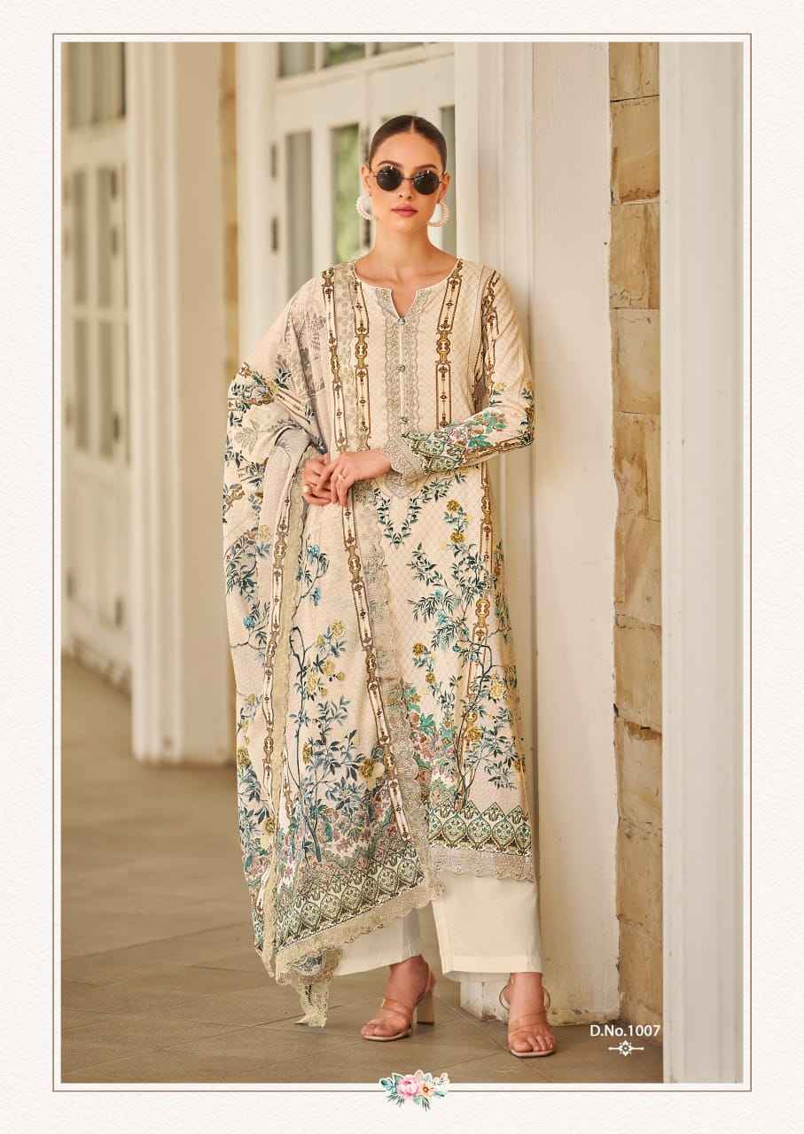 The Hermitage Shop Binsaeed Originals Jam Satin Dress Material Wholesale Price ( 8 Pcs Catalog )