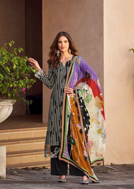 The Hermitage Shop Maham Jam Satin Dress Material Wholesale Price ( 6 Pcs Catalog )