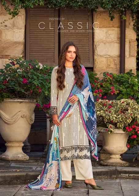 The Hermitage Shop Maham Jam Satin Dress Material Wholesale Price ( 6 Pcs Catalog )
