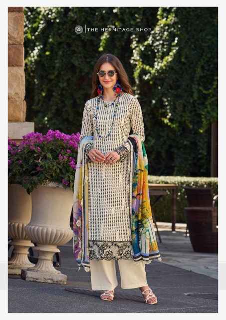 The Hermitage Shop Maham Jam Satin Dress Material Wholesale Price ( 6 Pcs Catalog )