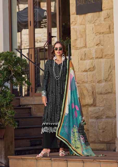 The Hermitage Shop Maham Jam Satin Dress Material Wholesale Price ( 6 Pcs Catalog )