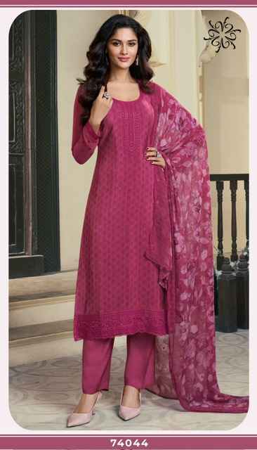 Vinay Silkina Royal Crepe 47 Wholesale Royal Crepe Salwar Kameez ( 8 pcs Catalogue )