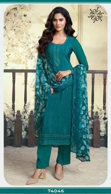 Vinay Silkina Royal Crepe 47 Wholesale Royal Crepe Salwar Kameez ( 8 pcs Catalogue )