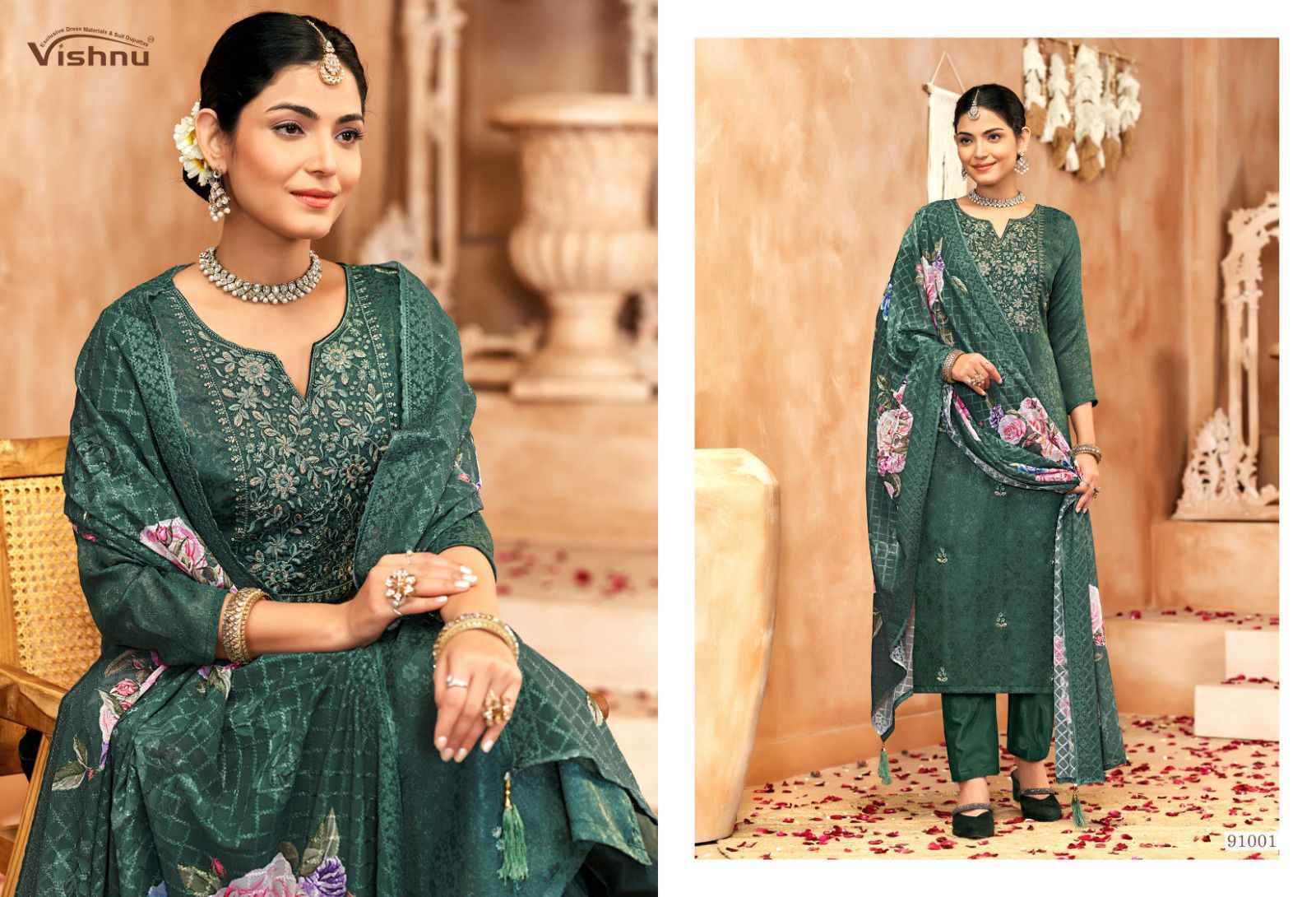 Vishnu Raahat Vol 2 Georgette Dress Material Wholesale Price ( 8 Pcs Catalog )