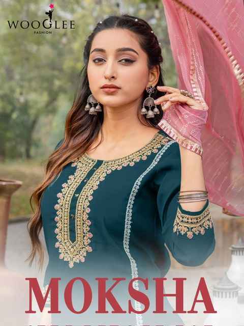 Wooglee Fashion Moksha Wholesale Viscouse Kurti Combo ( 5 pcs Catalogue )