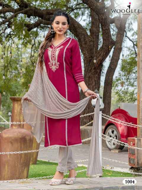 Wooglee Fashion Moksha Wholesale Viscouse Kurti Combo ( 5 pcs Catalogue )