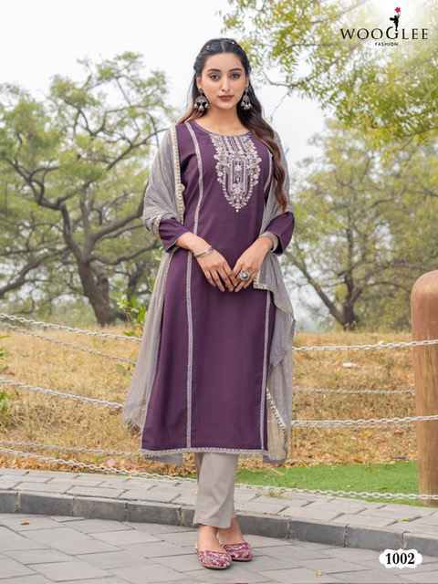 Wooglee Fashion Moksha Wholesale Viscouse Kurti Combo ( 5 pcs Catalogue )