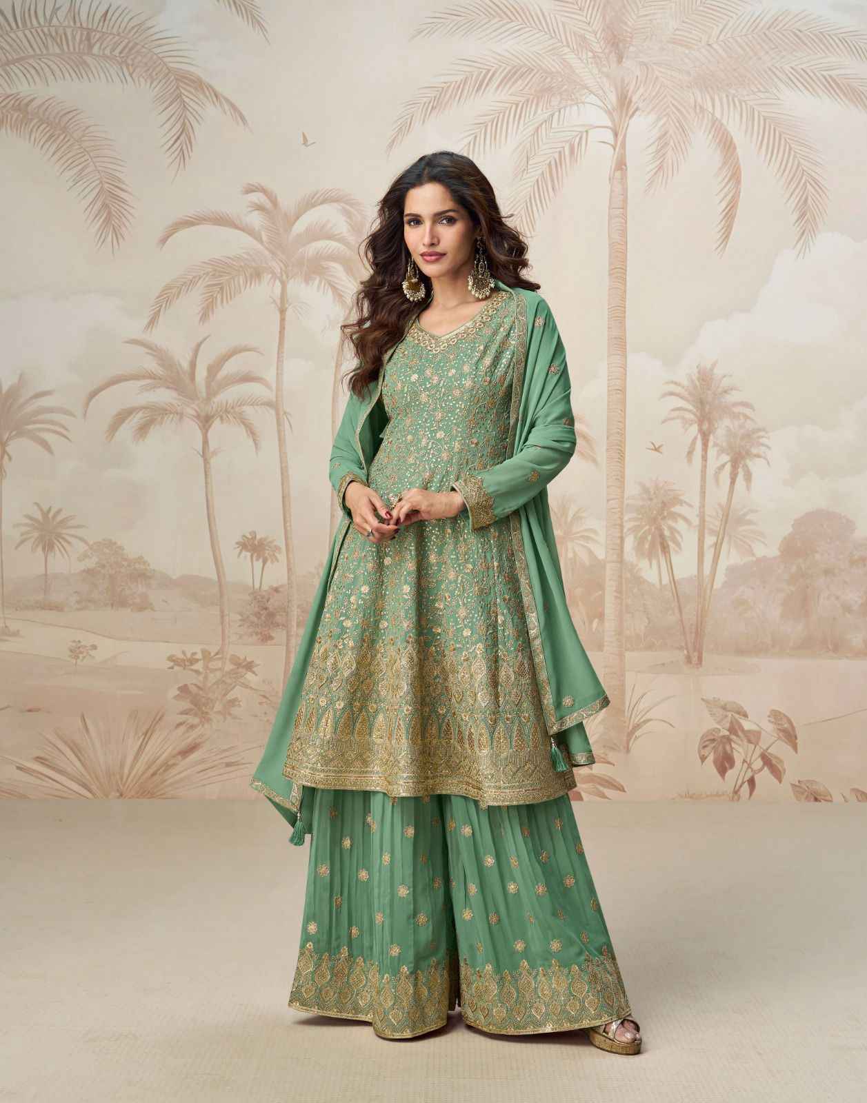Aashirwad Creation Shivani Readymade Georgette Suit Wholesale Rate ( 3 Pcs Catalog )