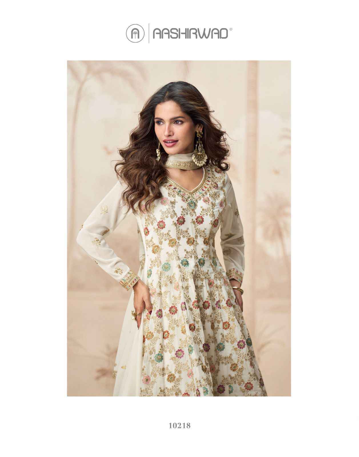 Aashirwad Creation Shivani Readymade Georgette Suit Wholesale Rate ( 3 Pcs Catalog )