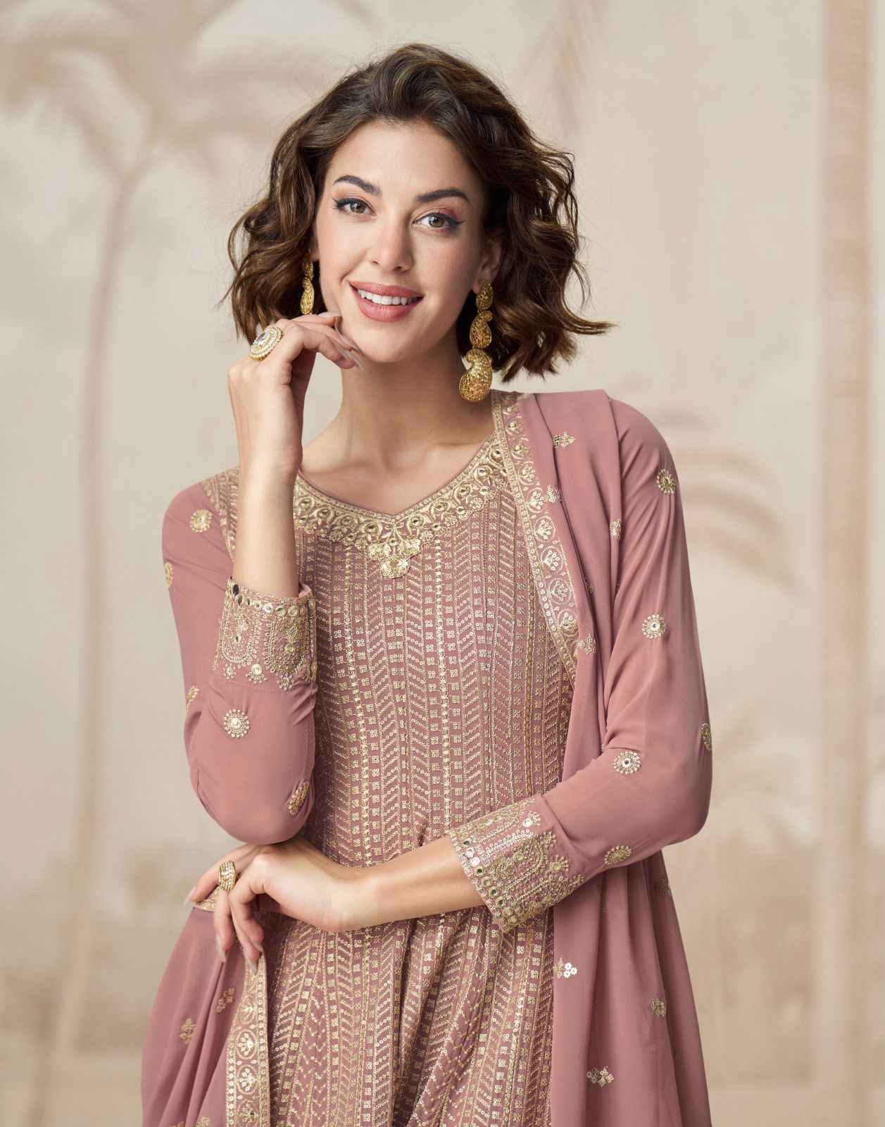 Aashirwad Creation Shivani Readymade Georgette Suit Wholesale Rate ( 3 Pcs Catalog )