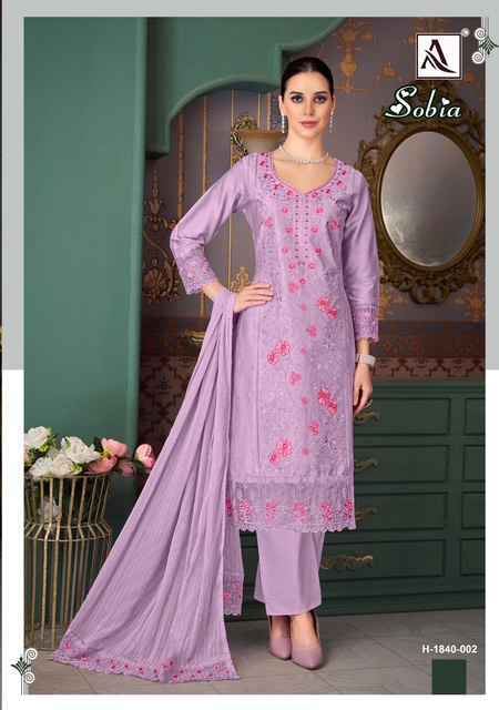 Alok Sobia Viscouse Rayon Salwar Kameez - Wholesale Factory ( 4 pcs Catalogue )