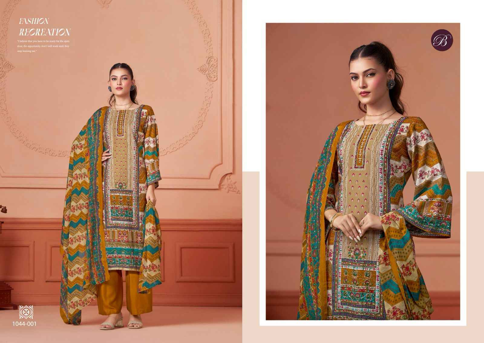 Belliza Designer Afreen Wholesale Viscouse Reyon Suits ( 6 pcs Catalogue )
