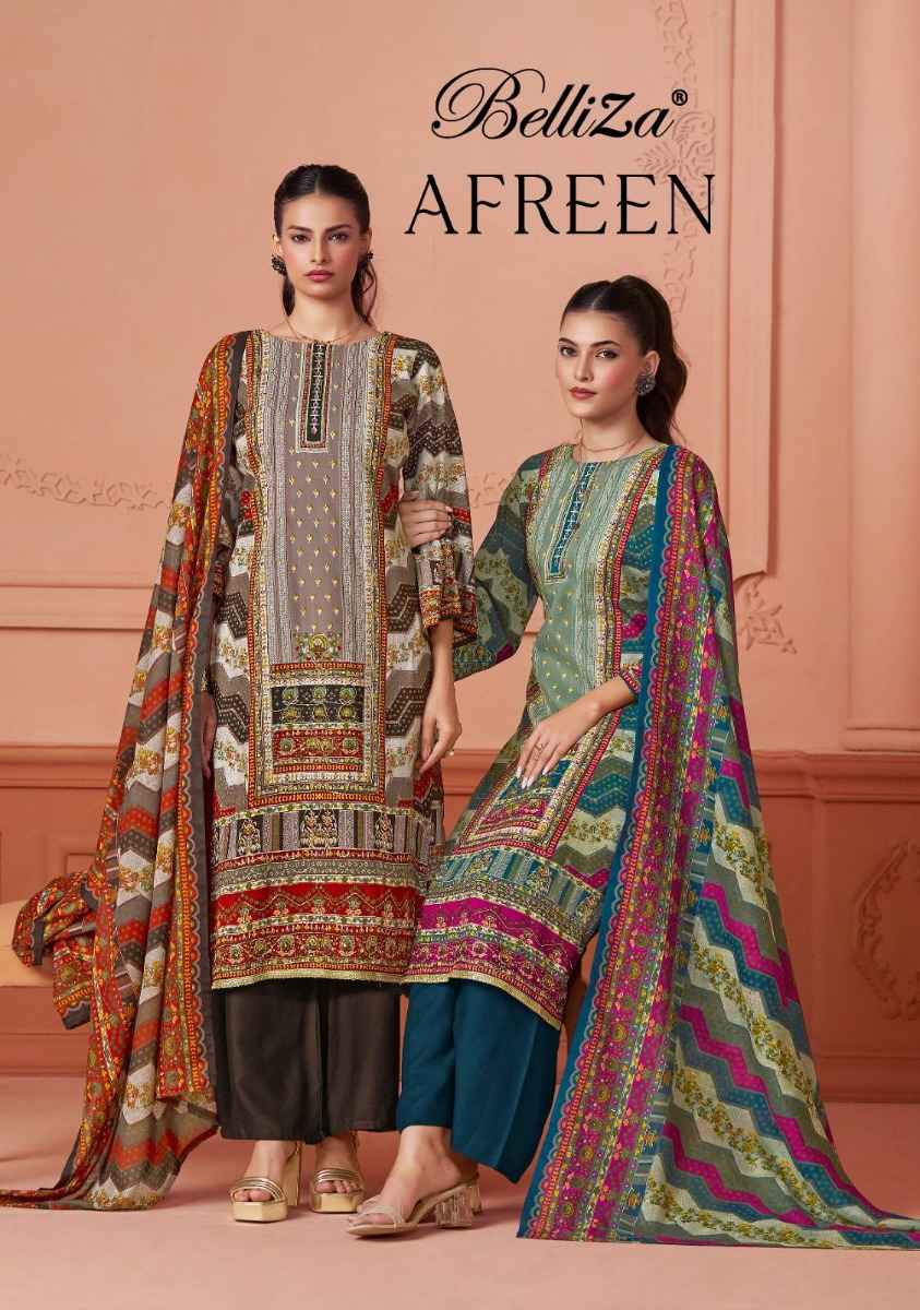 Belliza Designer Afreen Wholesale Viscouse Reyon Suits ( 6 pcs Catalogue )