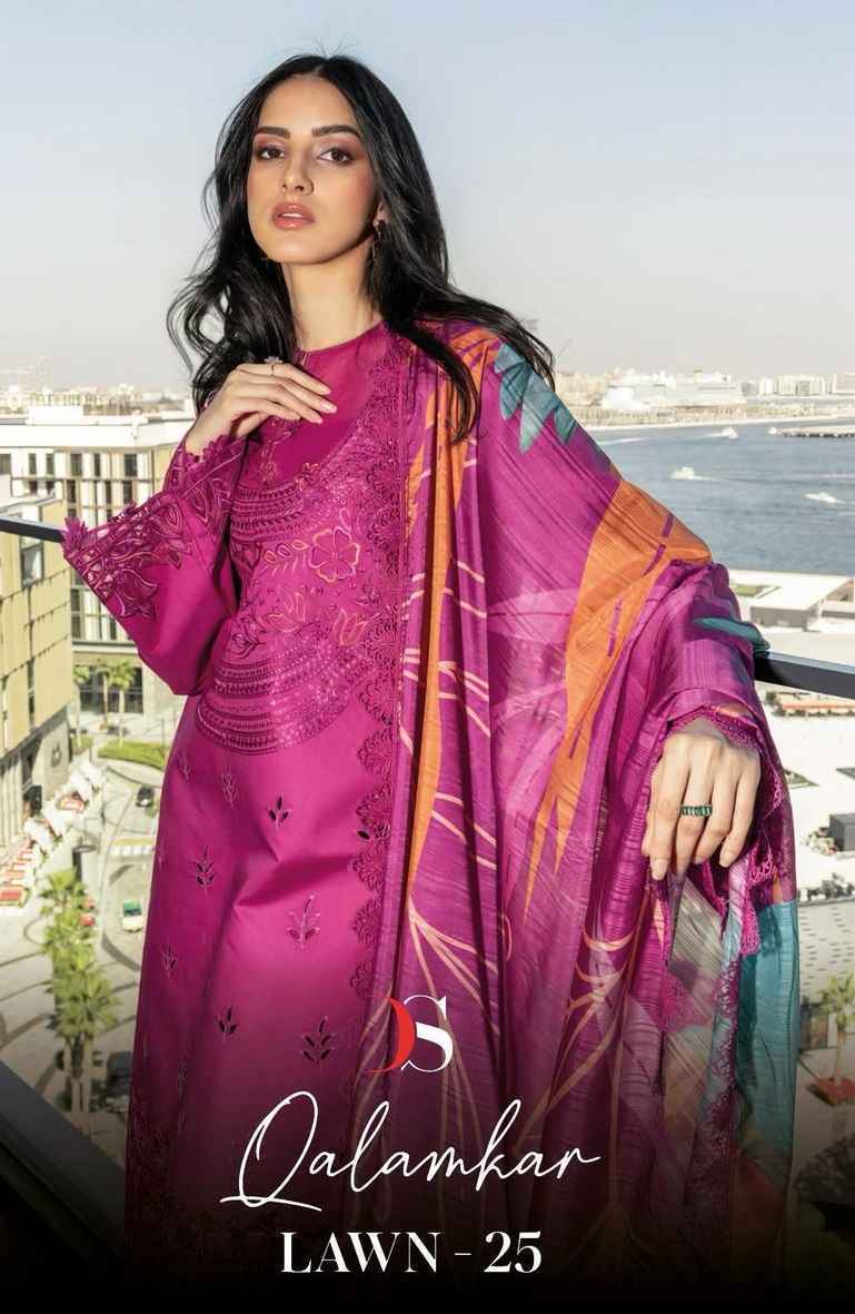 Deepsy Qalamkar Vol-25 Cotton Pakistani Suits New Collection (6 pcs Catalogue)