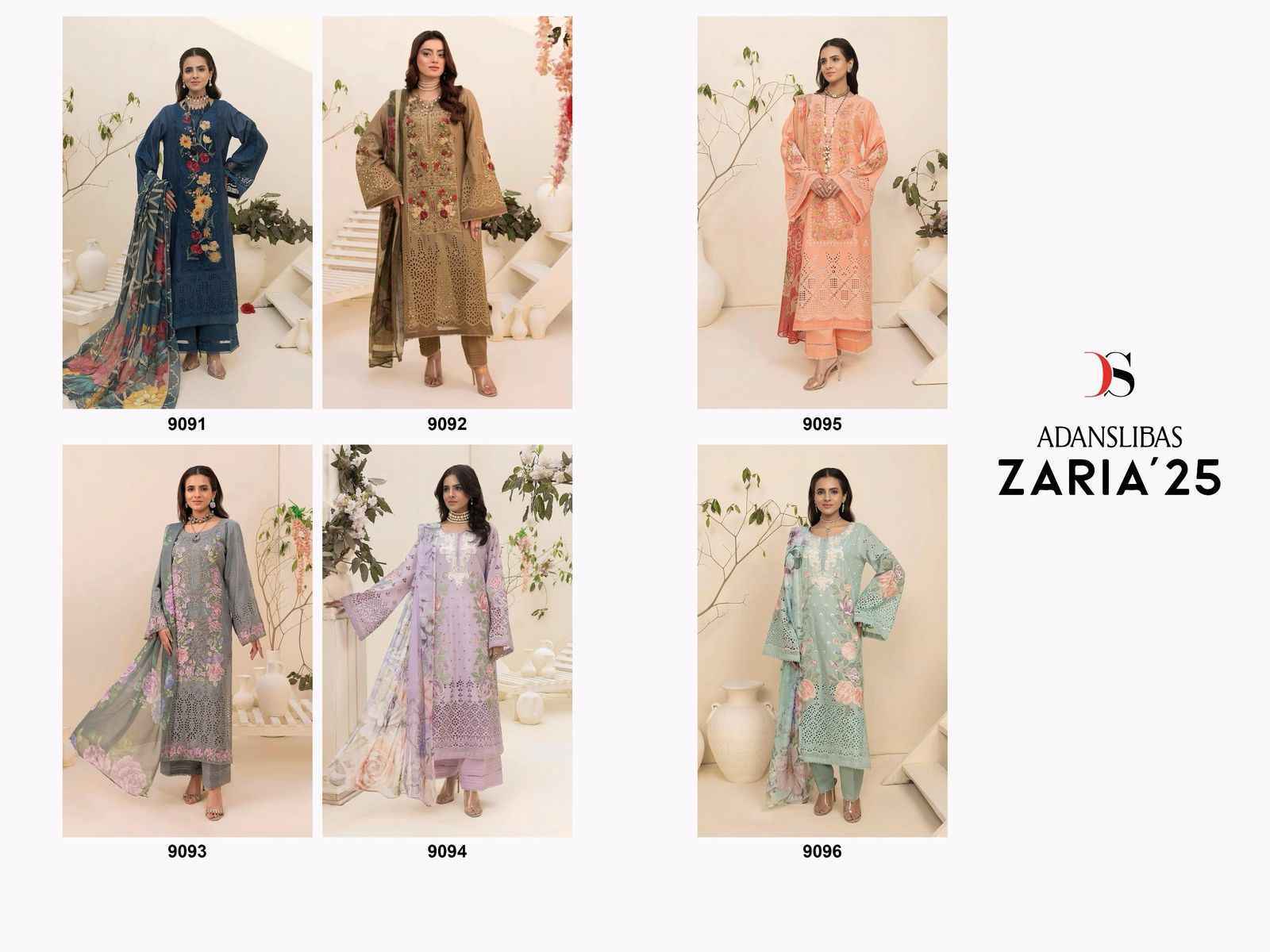 Deepsy Suits Adanslibas Zaria Vol 25 Cotton Pakistani Suits - Wholesale Factory ( 6 pcs Catalogue )