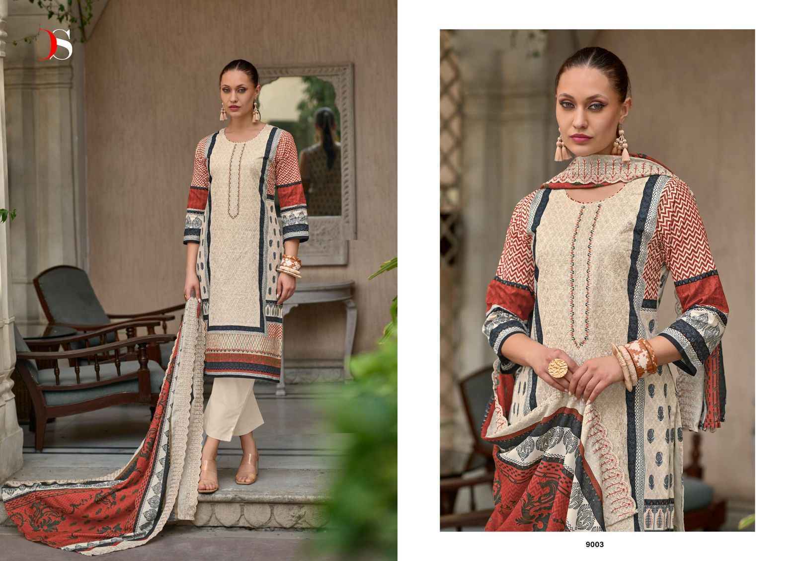 Deepsy Suits Bin Saeed Superhit Ladies Cotton Pakstani Suits ( 4 pcs Catalogue )