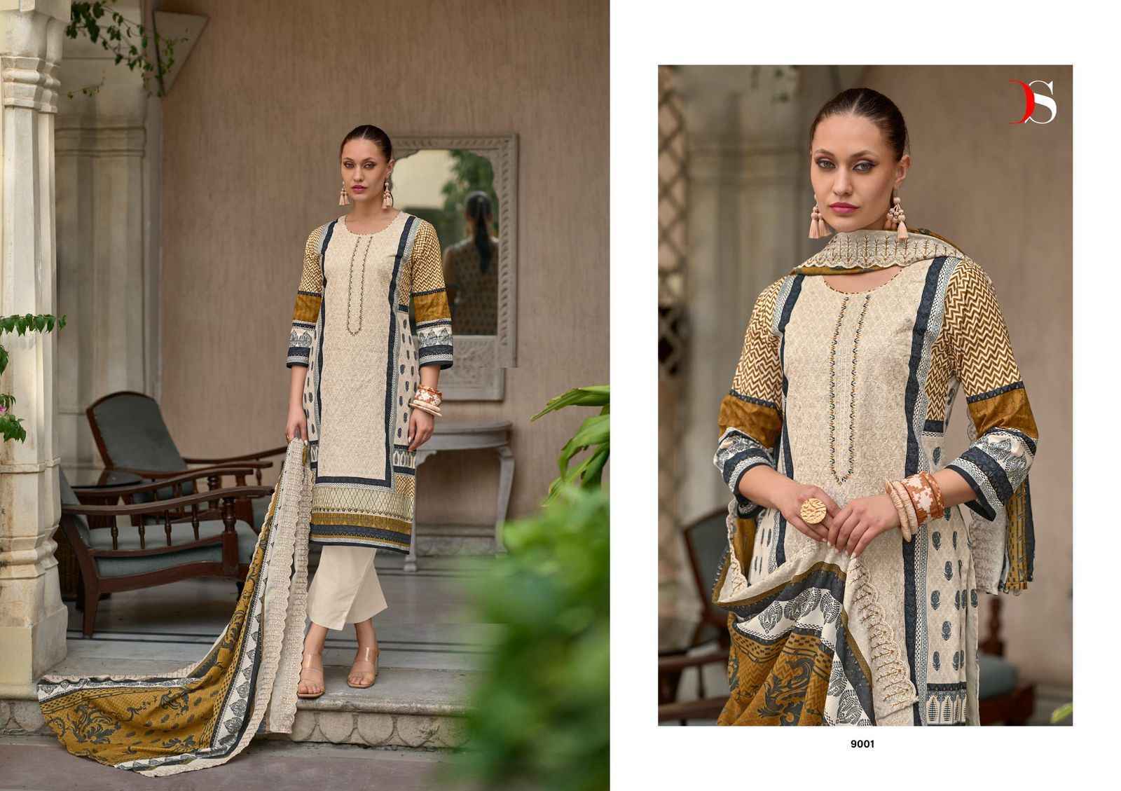 Deepsy Suits Bin Saeed Superhit Ladies Cotton Pakstani Suits ( 4 pcs Catalogue )