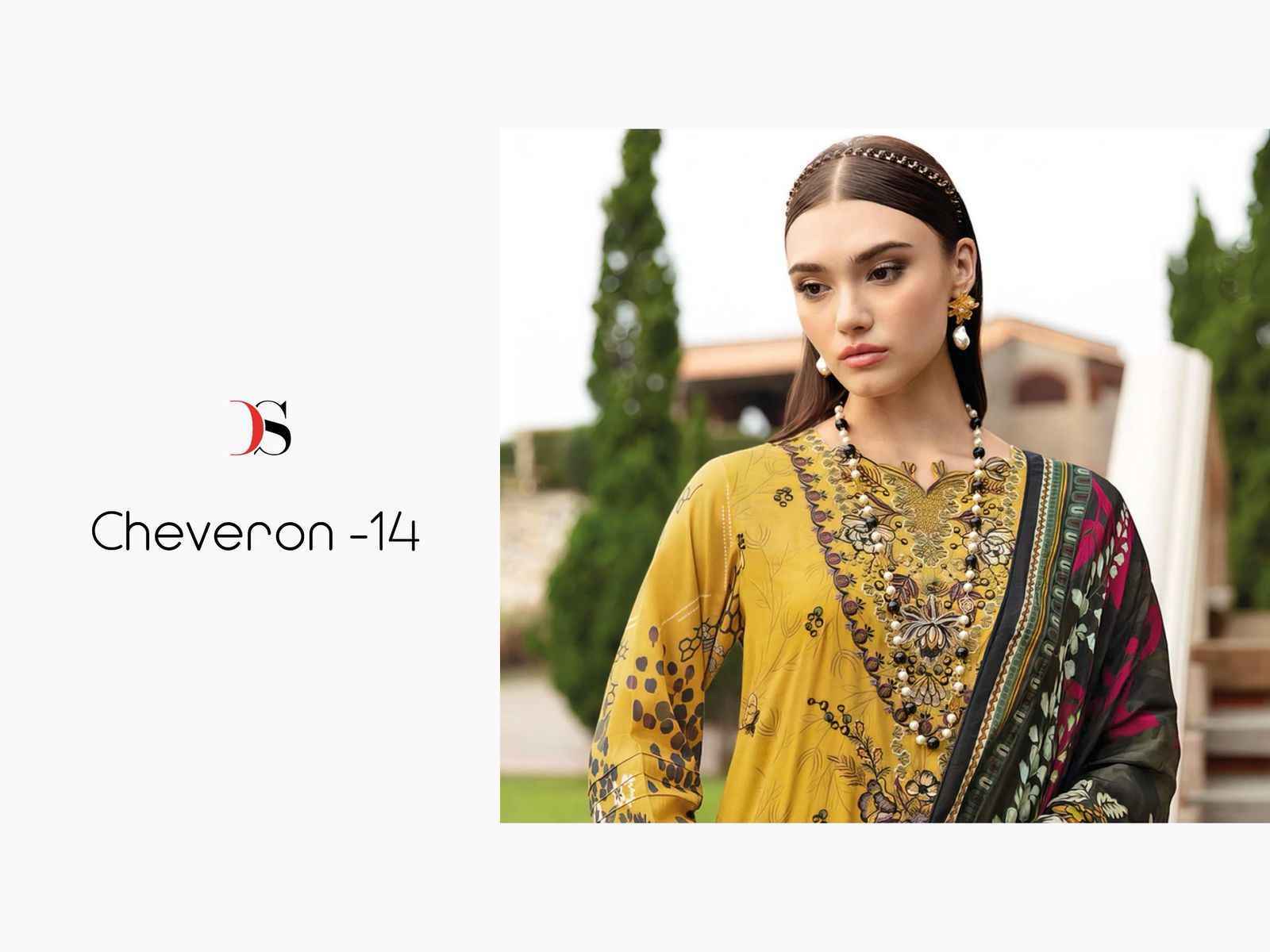 Deepsy Suits Cheveron Vol 14 Cotton Pakistani Suits Wholesale Price ( 8 pcs Catalogue )