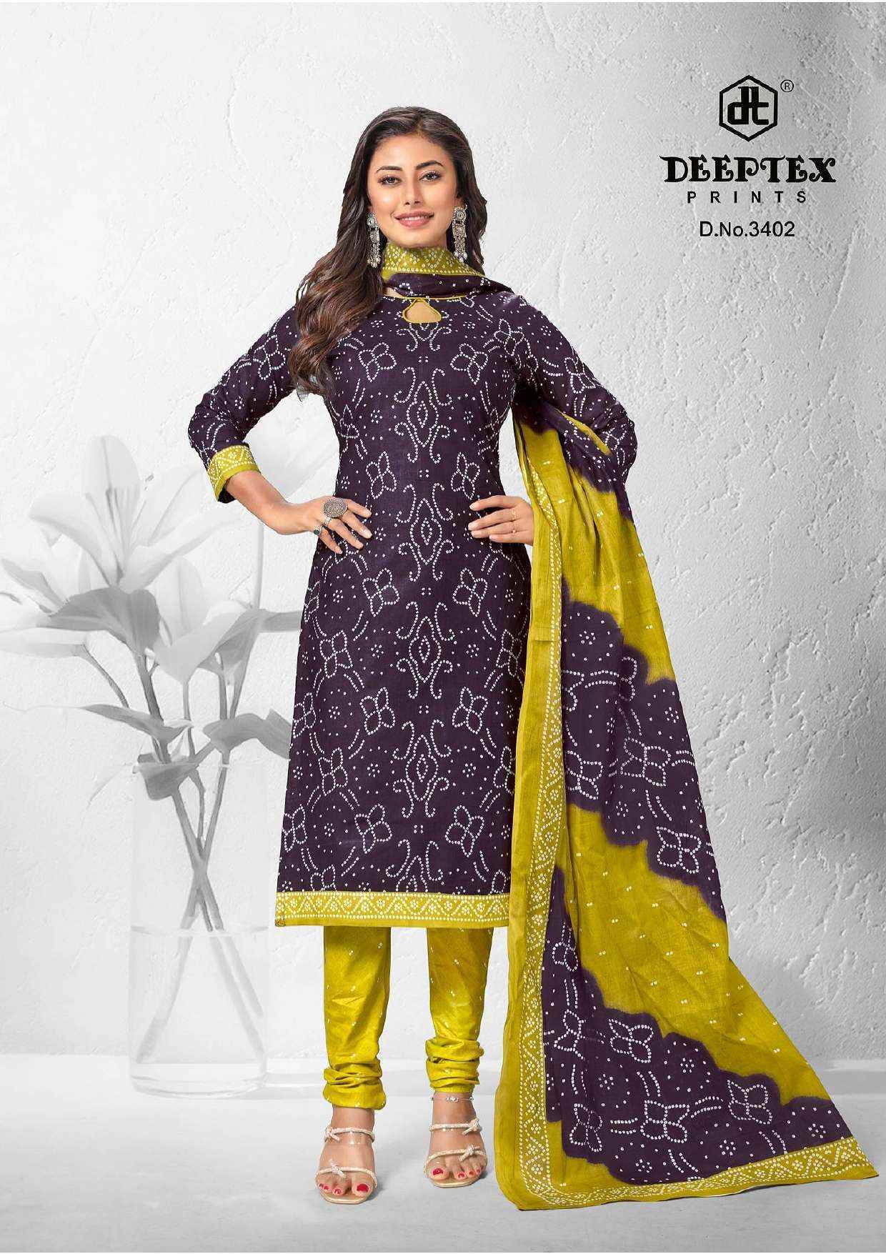 Deeptex Prints Classic Chunaris Vol 34 Wholesale Dress Material ( 10 pcs Catalogue )