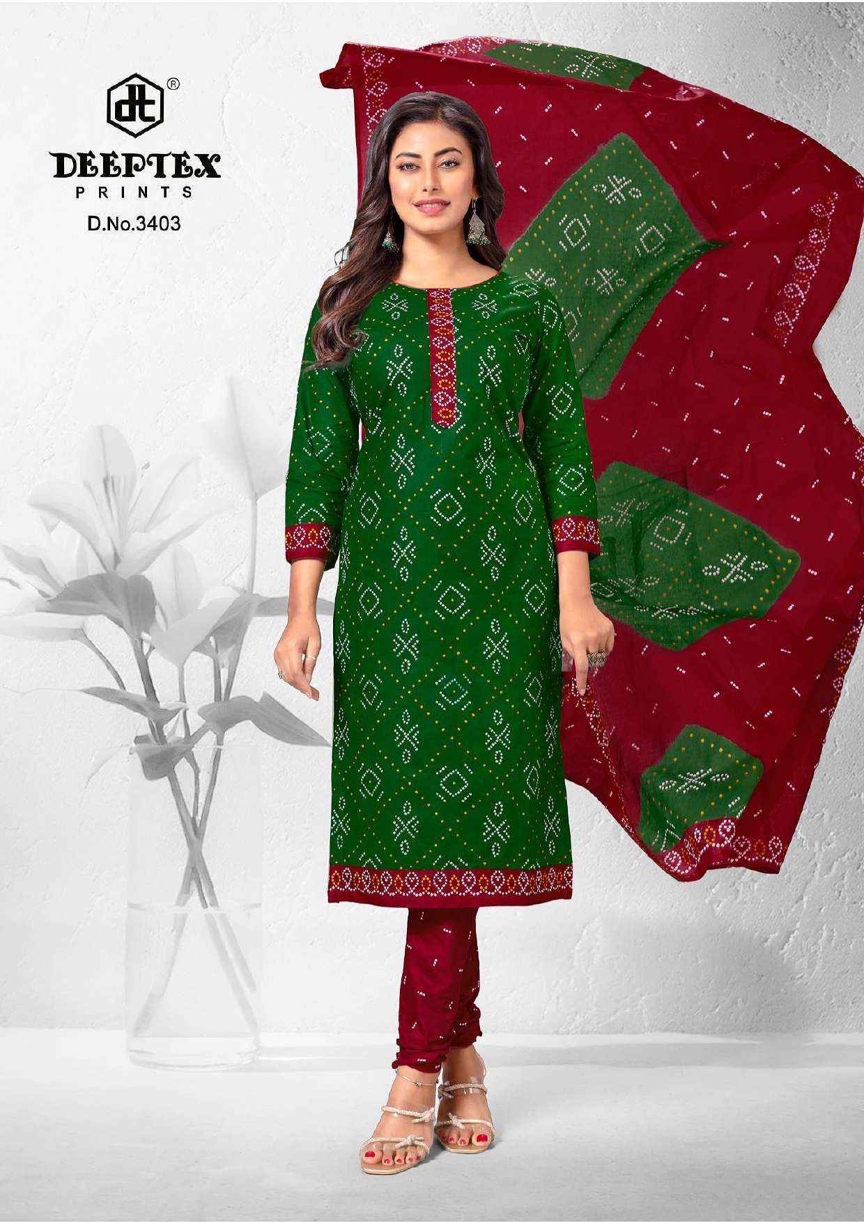 Deeptex Prints Classic Chunaris Vol 34 Wholesale Dress Material ( 10 pcs Catalogue )
