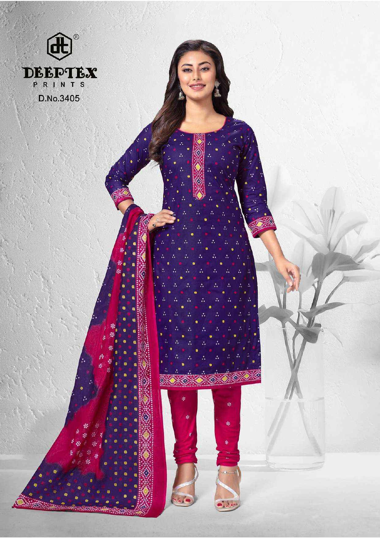 Deeptex Prints Classic Chunaris Vol 34 Wholesale Dress Material ( 10 pcs Catalogue )