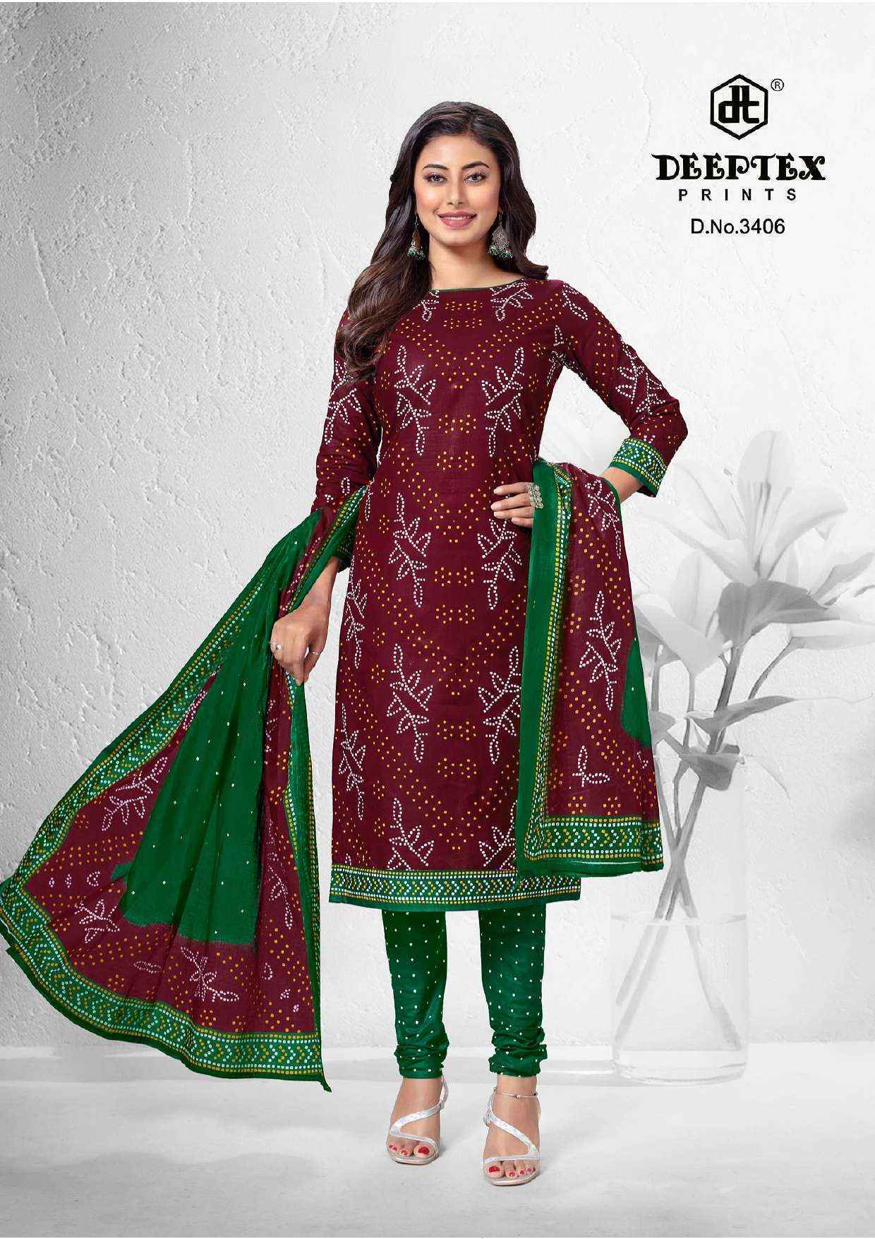 Deeptex Prints Classic Chunaris Vol 34 Wholesale Dress Material ( 10 pcs Catalogue )