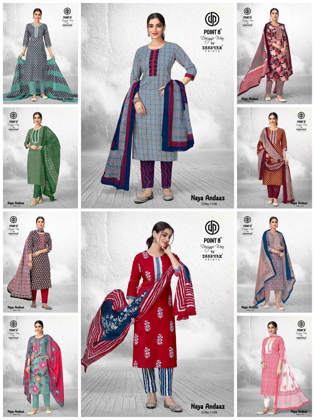 Deeptex Prints Naya Andaaz Vol 11 - Cotton Readymade Suits Wholesale Price (10 pcs Catalogue)