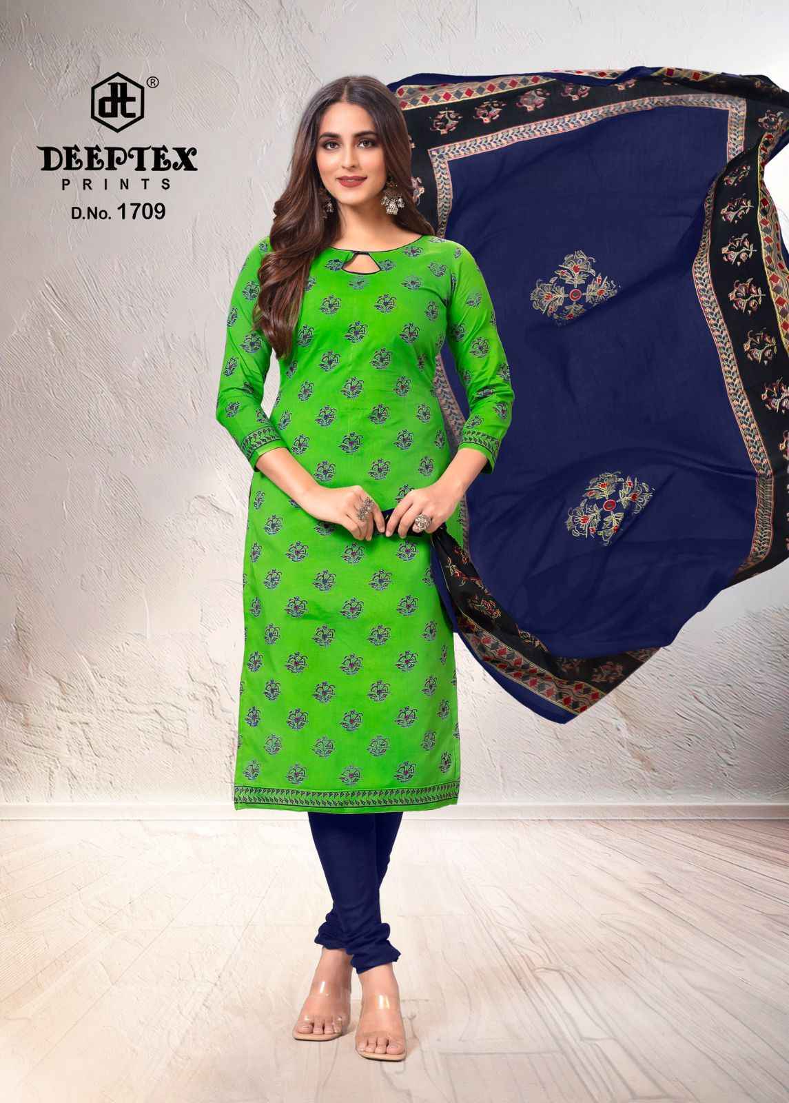 Deeptex Tradition Vol-17 Cotton Dress Material Wholesale Price (10 pcs Catalogue)