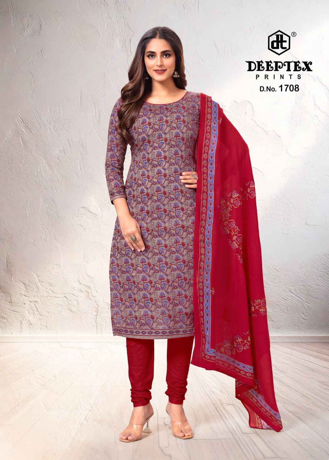 Deeptex Tradition Vol-17 Cotton Dress Material Wholesale Price (10 pcs Catalogue)