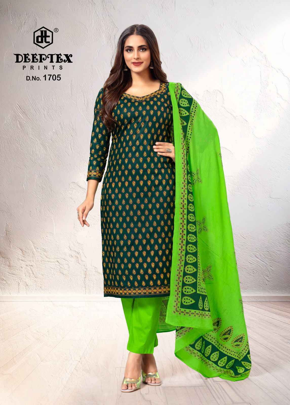 Deeptex Tradition Vol-17 Cotton Dress Material Wholesale Price (10 pcs Catalogue)