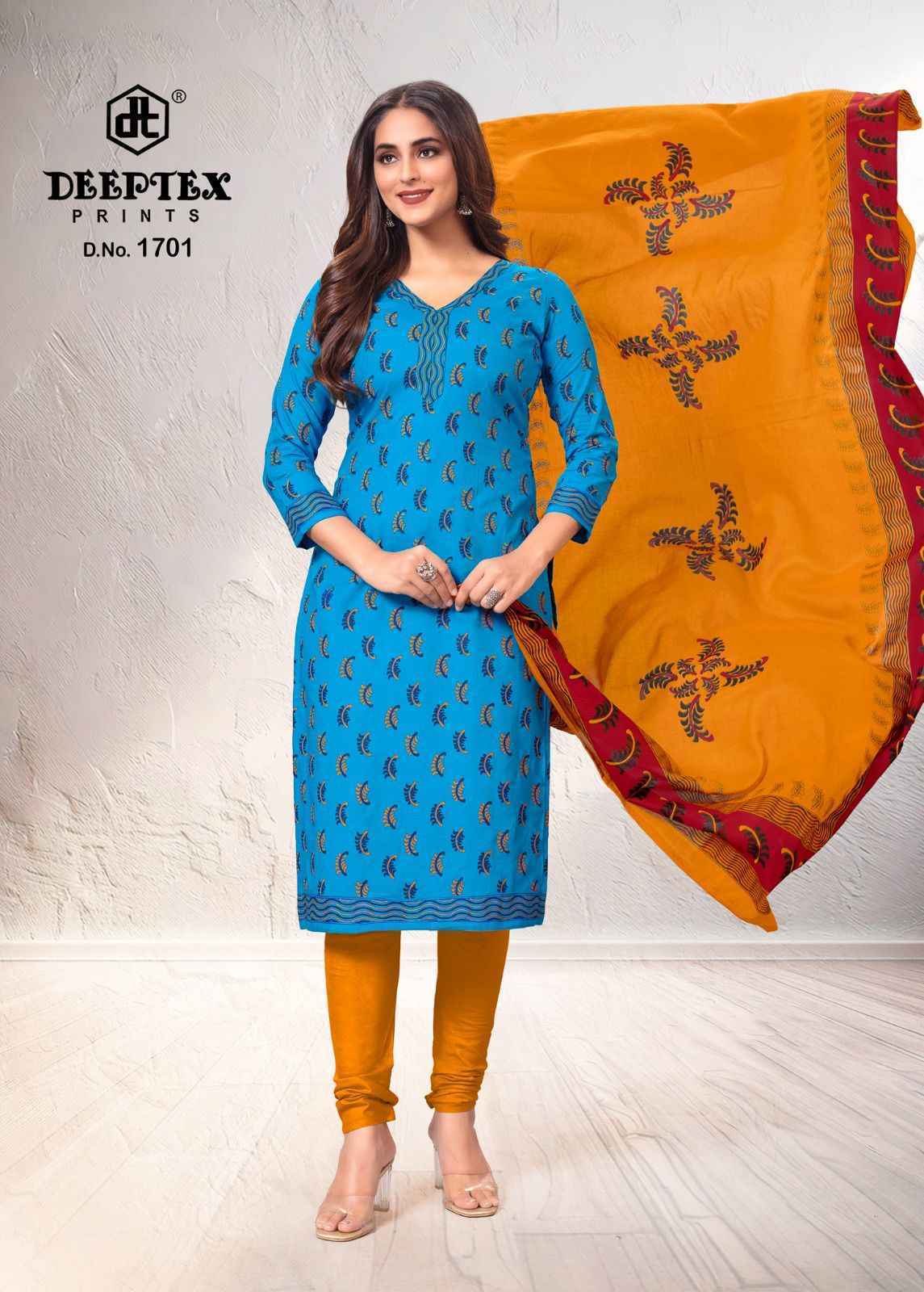 Deeptex Tradition Vol-17 Cotton Dress Material Wholesale Price (10 pcs Catalogue)