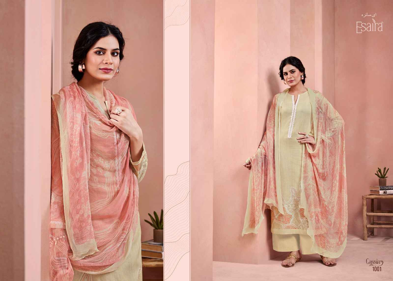 Esaira Cassia Cambric Cotton Pakistani Suits ( 8 pcs Catalogue )