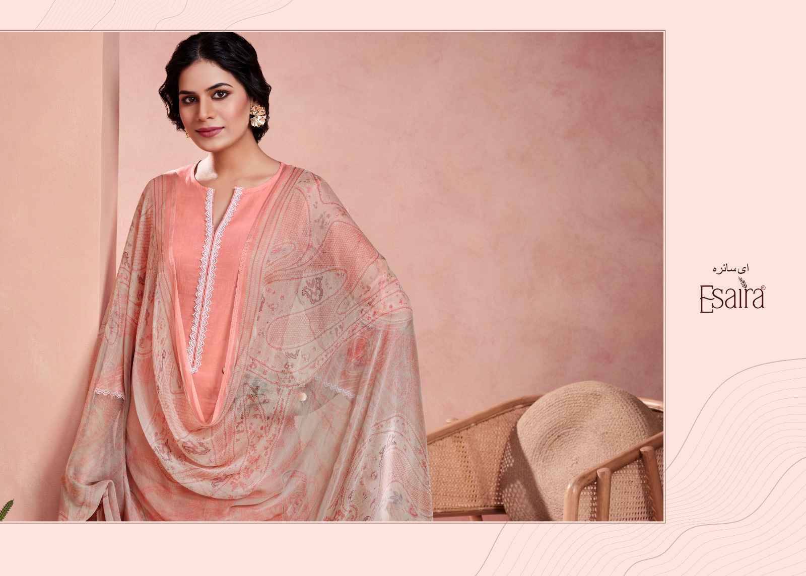 Esaira Cassia Cambric Cotton Pakistani Suits ( 8 pcs Catalogue )