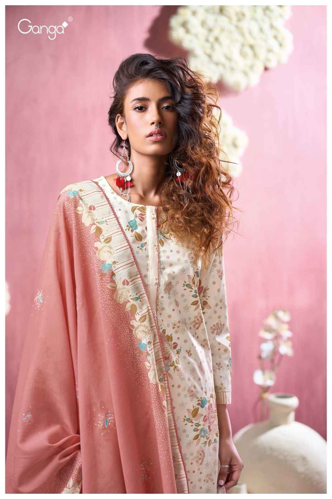 Ganga Abuor 3275 Cotton Dress Material Wholesale Price ( 4 Pcs Catalog )