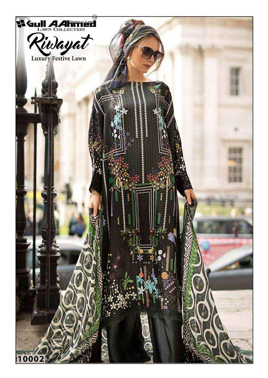 Gul Ahmed Riwayat Vol 10 Printed Pure Lawn Dress Material Wholesale Price ( 6 Pcs Catalog )
