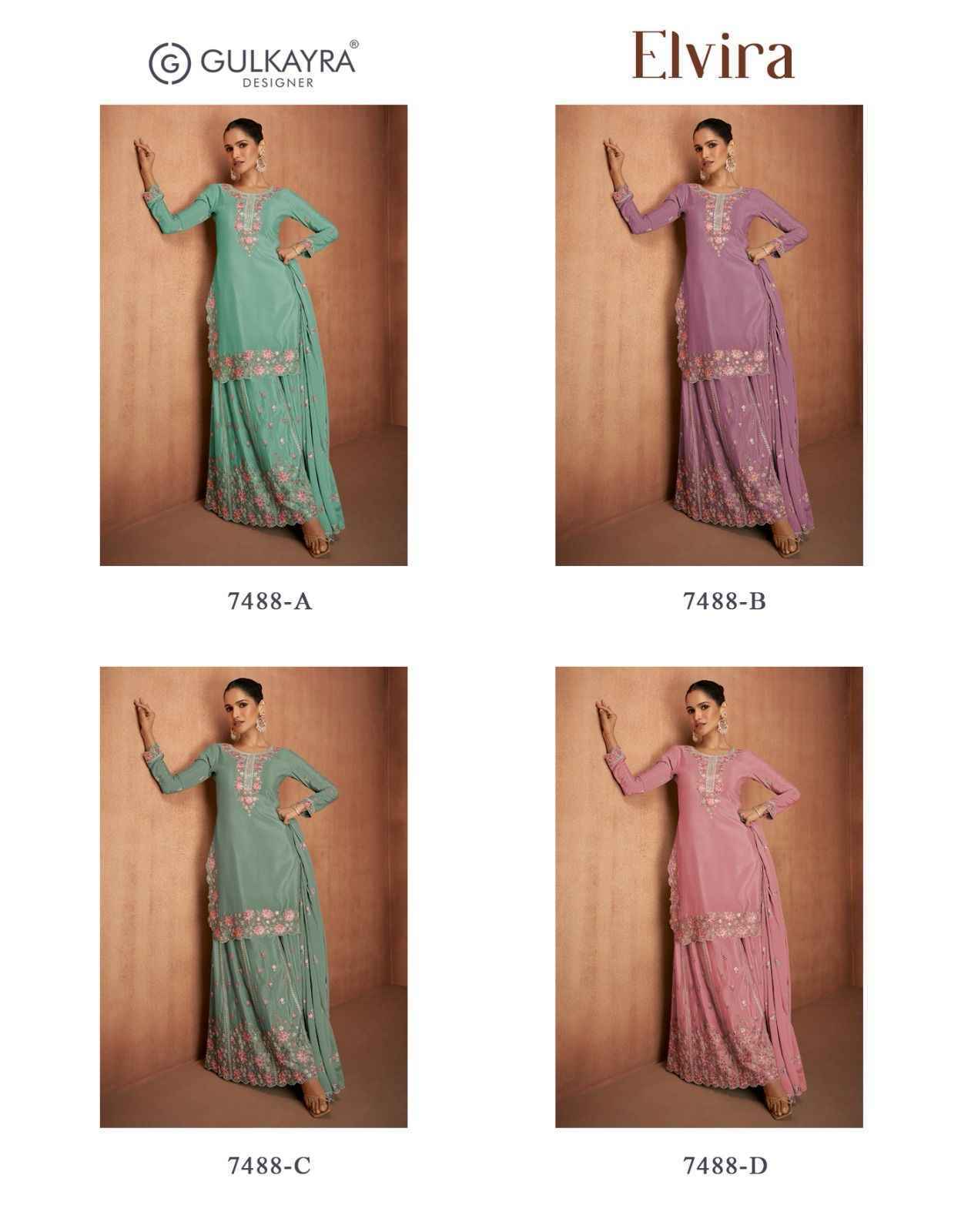 Gulkayra Designer Elvira Readymade Chinon Suit Wholesale Price ( 4 Pcs Catalog )